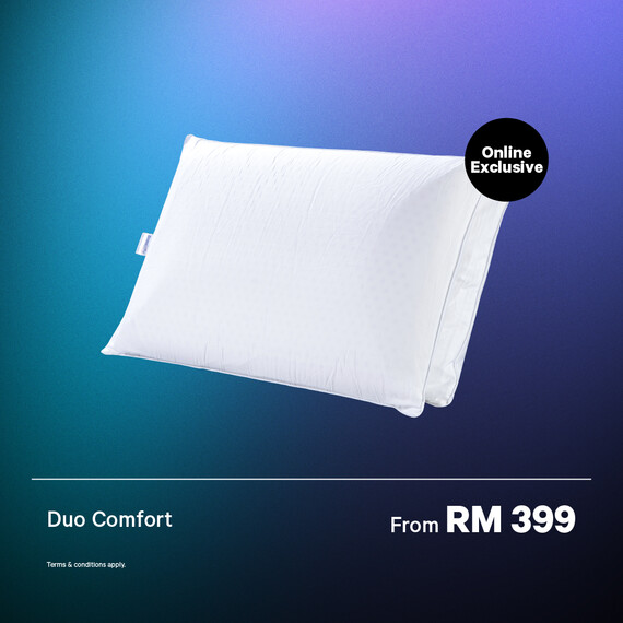 Dunlopillo Duo Comfort Natural Latex Microfibre Filling Pillow